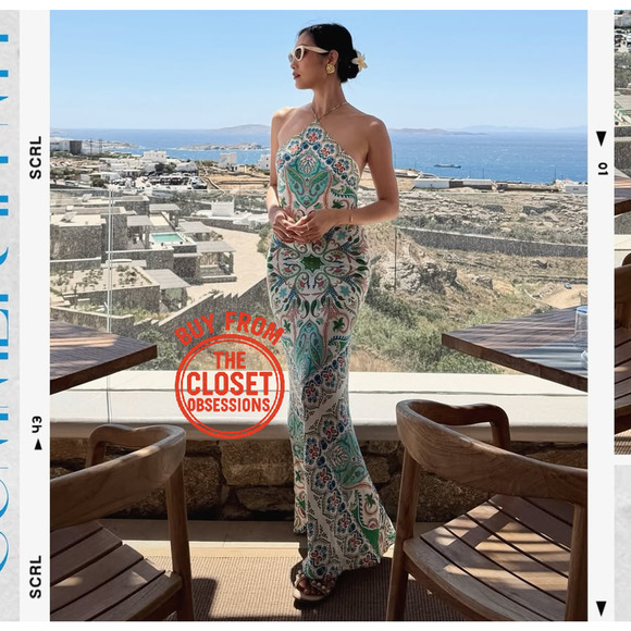 RARE!!! MANGO BLOGGER FAVE!!! Linen Blend Maxi Dress NWT - Picture 14 of 16